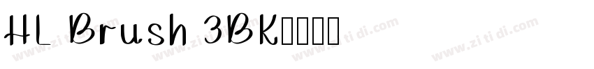 HL Brush 3BK字体转换